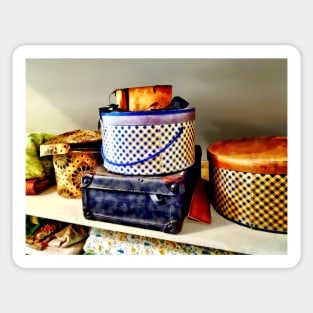 Fashion - Vintage Hat Boxes Sticker